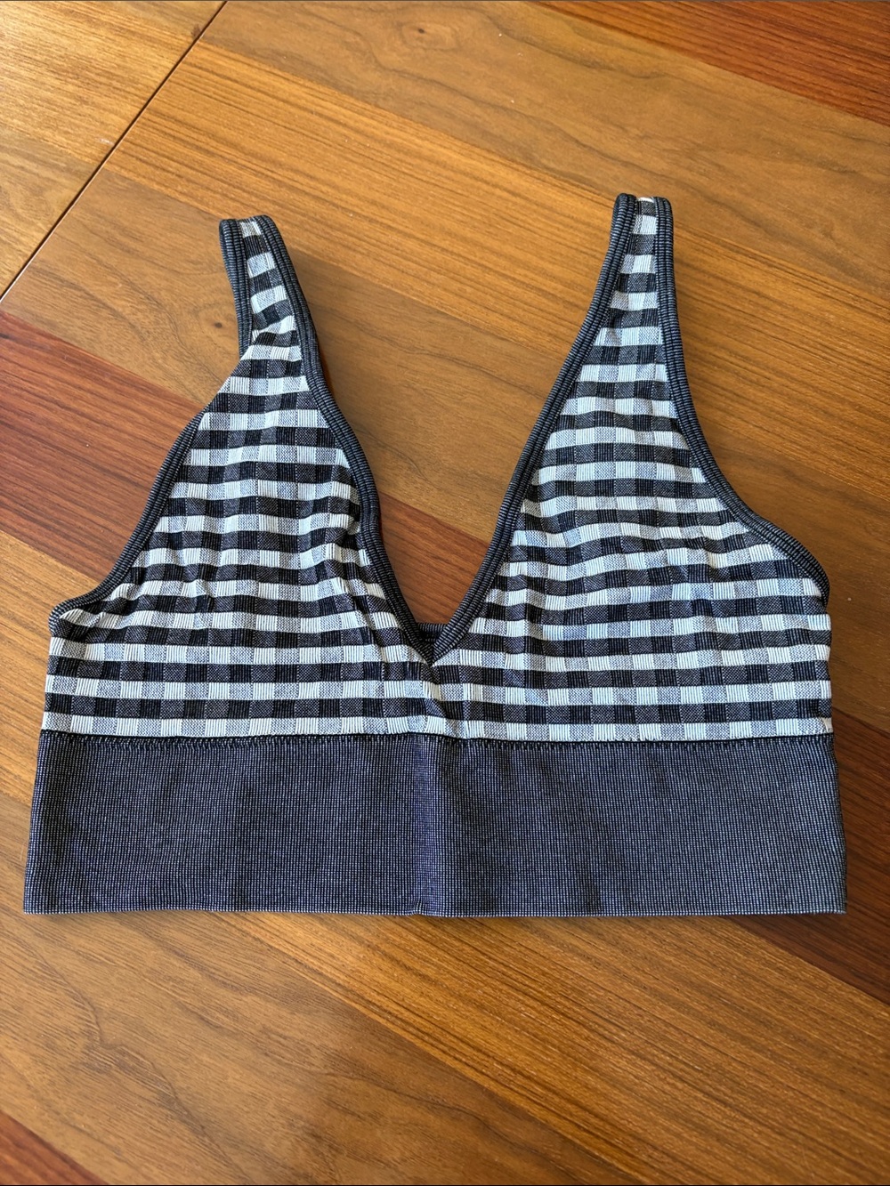 Urban Outfitters Black & White Gingham Bralette Size M/L